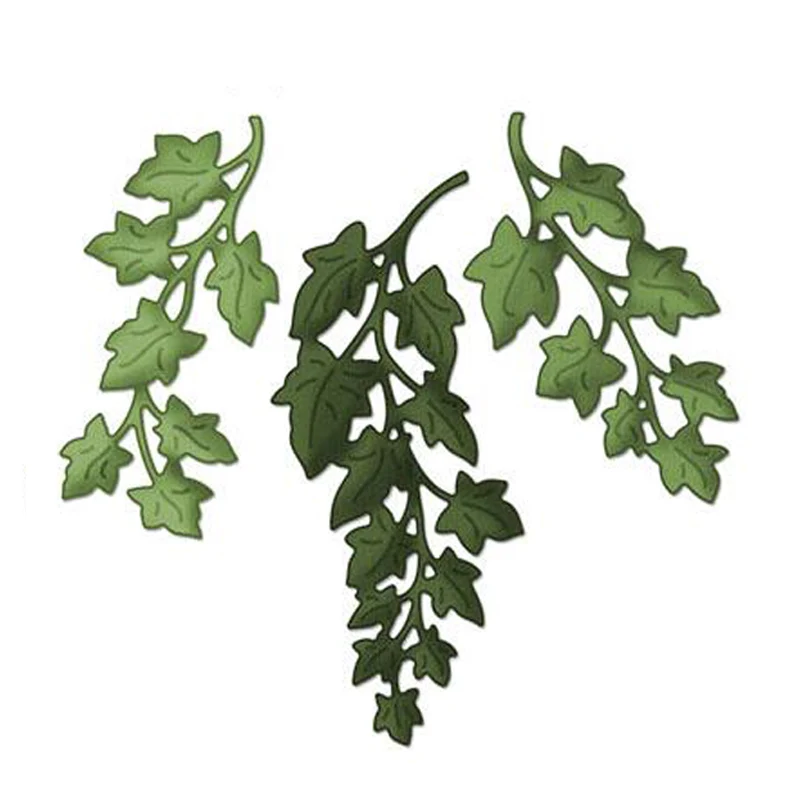 

New 2019 Ivy Plant Metal Cutting Dies For Scrapbooking DIY Gift Cover Decor Embossing Christmas Wedding Cut Dies Craft Die