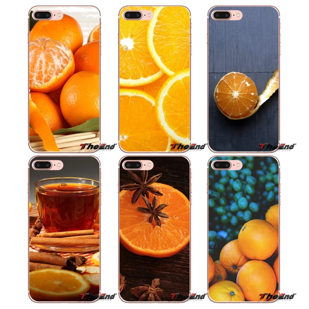 Mobile Phone Covers For Sony Xperia Z Z1 Z2 Z3 Z5 compact M2 M4 M5 E3 T3 XA Aqua LG G4 G5 G3 G2 Mini Capa Food Wallpaper Oranges | Мобильные