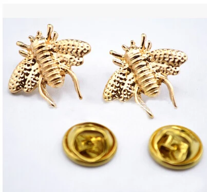 2015 wedding Brooches For bride Gold color Lapel Pins Cute Little Bee Shirt Collar Brooch Christmas Broches Accessories Bijoux | Украшения