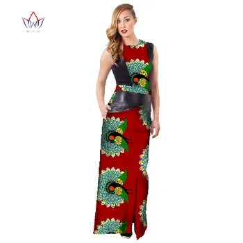 

New Arrival African Dresses for Women Maxi Dress Sleeveless O Neck African Print Dashiki Dress Plus Size Women Clothing WY2939