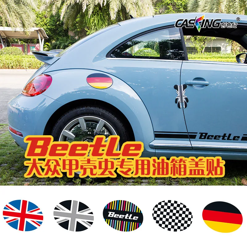 1pcs for Volkswagen Beetle car special fuel tank cap sticker Das Auto modified decorative flower | Автомобили и мотоциклы