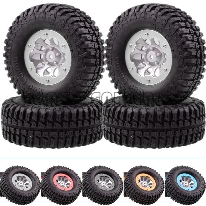 

NEW ENRON 4x RC CAR Wheel Complete 1:10 Rock Crawler 1.9" Dick Cepek Mud Country 4035-7036