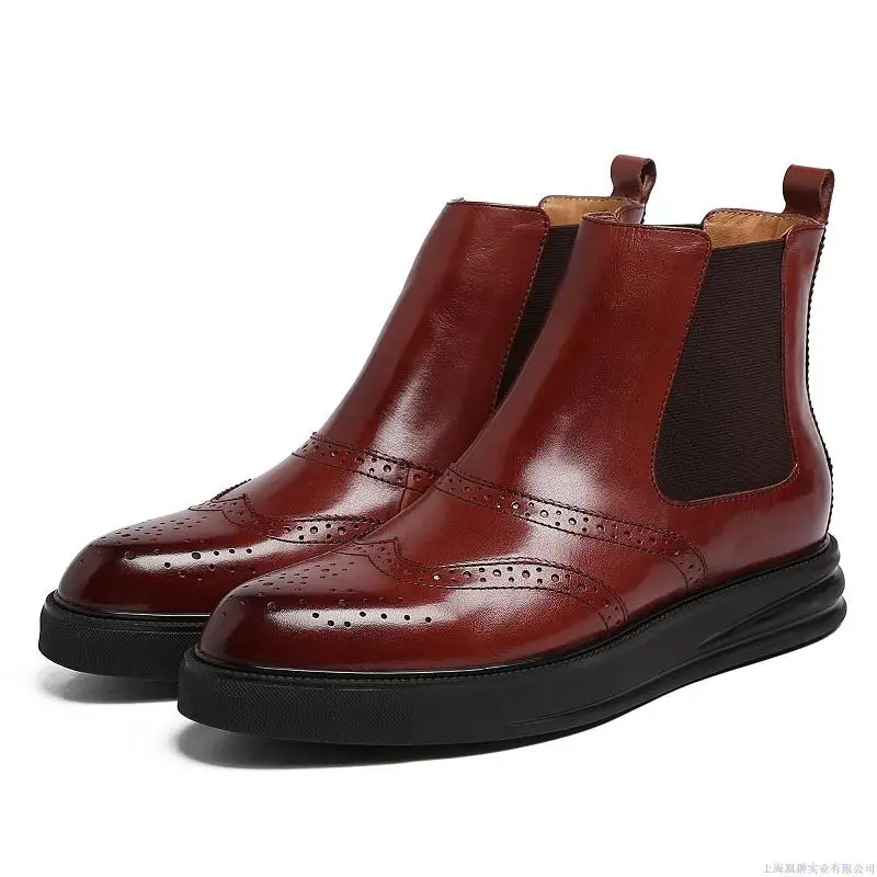 

MYCORON New Arrivals Luxury Designers Comfortable Chelsea Shoes High Quality Men Ankle Boots Man Boots Chaussure Homme