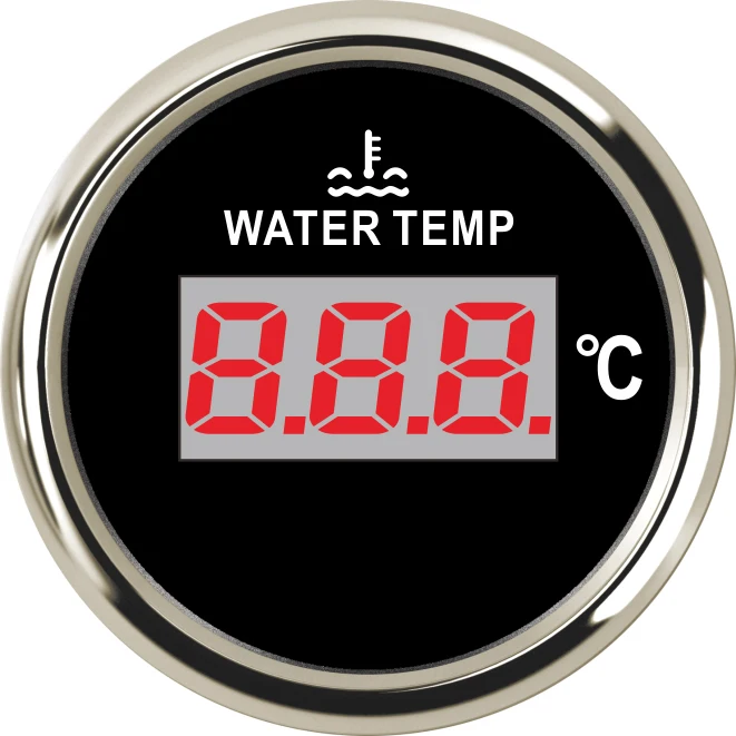 

52 mm 40~120 Celsius for Car Boat Digital Water Temperature Gauge Car Turbo Boost Water Temp Meter Indicator 12V 24V Backlight