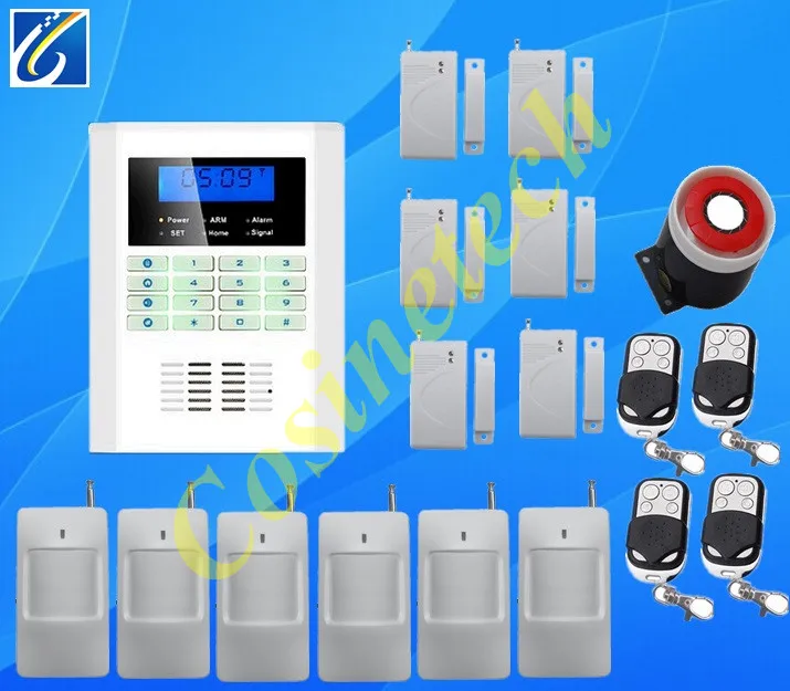 

Security alarm system in English,French,Russian,Italian,Chinese for selection smart wireless voice,SMS PSTN GSM alarm system