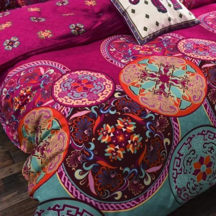 Набор постельного белья Bohemia 4/3PCS3d, набор пуховых одеял Sham Boho, мандала, комплект зимней простыни королевского размера, хлопок, народная индивидуальная кровать