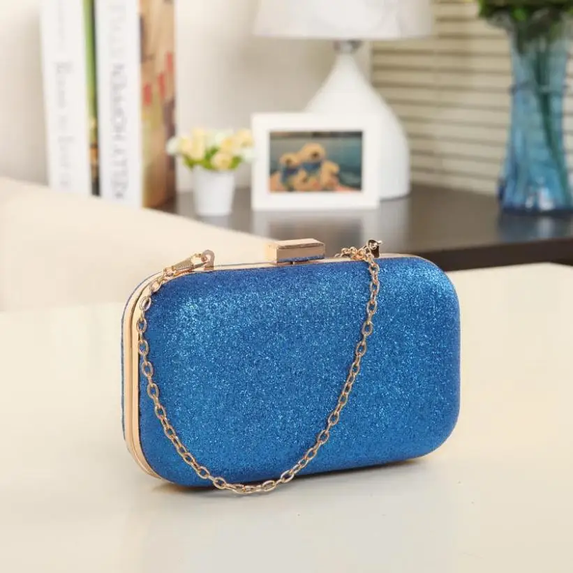  luxury brand Fashion Women Clutch Box Glitter Chain Ladies Evening Party Handbags women bag Women Messenger Bags #YHEW  