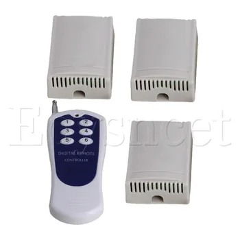 

12V 315MHZ 2 Channels 6 Keys 1 Transmitter 3 Receiver Remote Control Switch
