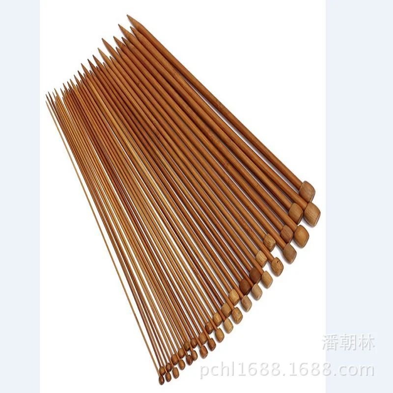 

18pcs/set Single Tip Needle Carbonized Needle with Bead Woolen Knitting Needle Use for Sweater Sewing &hand-made