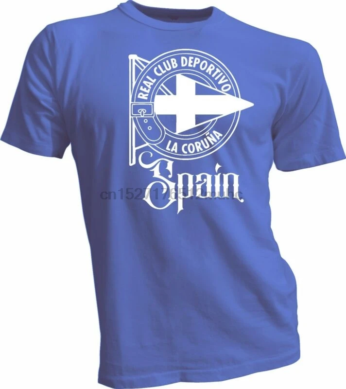 

RCD de La Coruna Spain La Liga Soccer Football t shirt jersey handmade mens