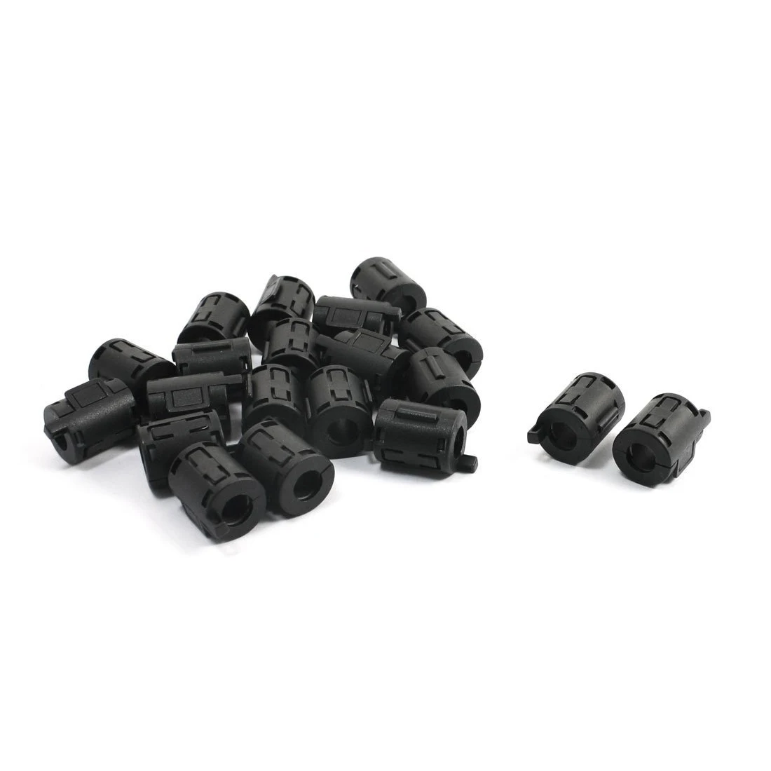 

KSOL 7mm Power Cable EMI Suppressor Ferrite Magnet Core Filter Clasp 20 Pcs