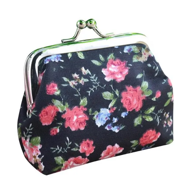 Cheap Coin Purse Women Bag Retro Vintage Flower Small Wallet Hasp Purse