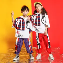 Малыш Одежда в стиле хип-хоп из толстовки и юбки для девочек болельщик джазовая танцевальная одежда костюмы Детский барабан для сцены