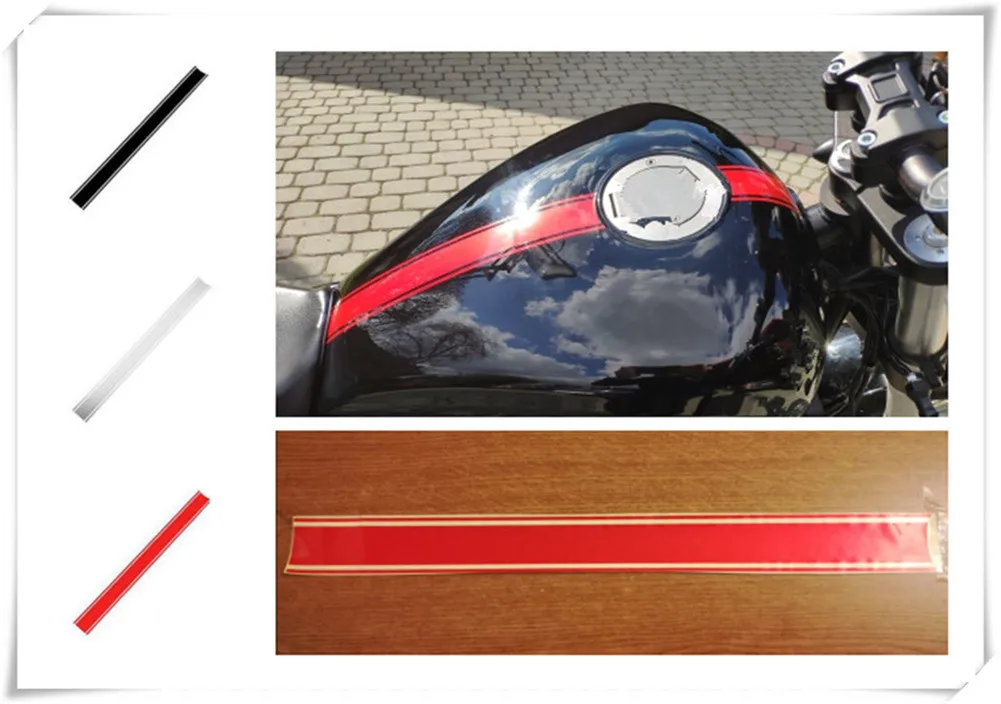

50cm car motorcycle shape sticker DIY fuel tank cap reflective for Kawasaki ZX7R ZX7RR ZX9 ZZR1200 ER-5 GPZ500S EX500R NINJA