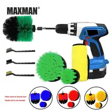 MAXMAN дрель Scrubber домашняя щетка для чистки щетка зеленая мощность скраб-щетка для ванная, душ вращающийся очиститель