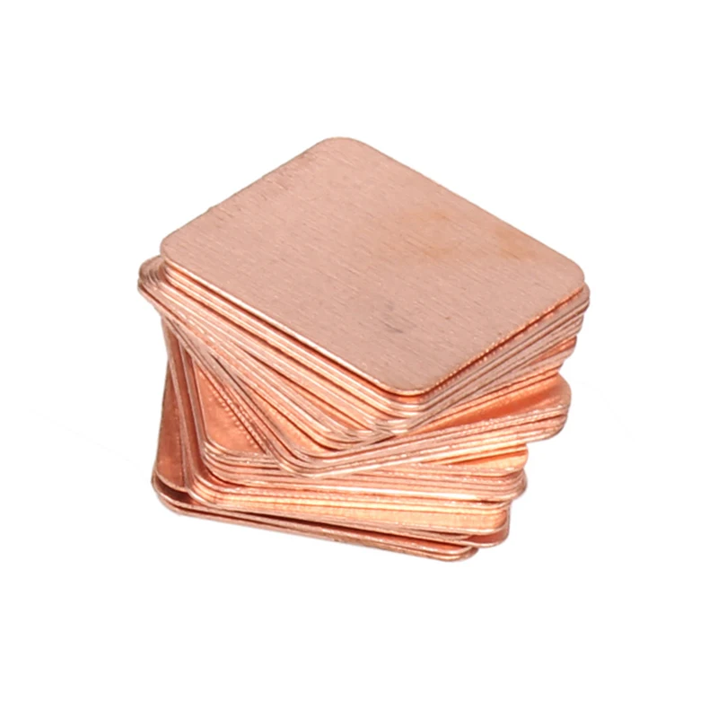 

30Pcs 15mmx15mm Heatsink Copper Shim Thermal Pads for Laptop GPU CPU VGA @JH