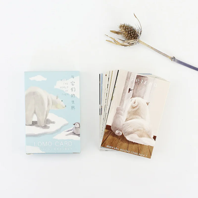 

28 sheets/Set Animal World Series Mini Lomo Postcard /Greeting Card/Birthday Letter Envelope Gift Card Message Card