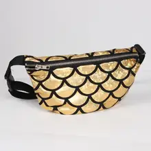 Талии поясная сумка живота бум атласная панелями молния унисекс клетчатый блесток Мода упак