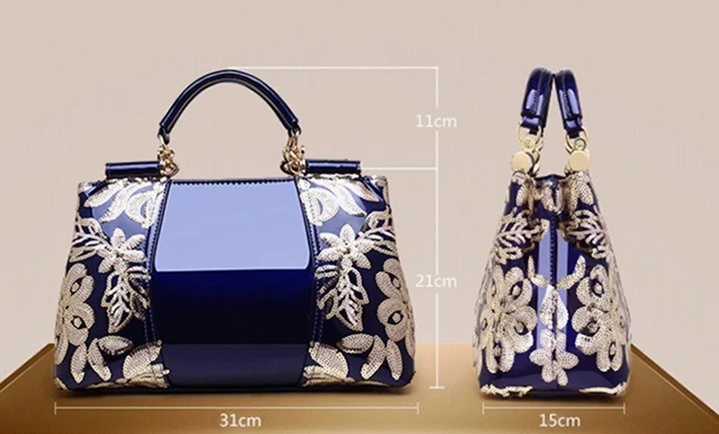Women Bags Shoulder Handbags Large Capacity Women's Handbags Shoulder Messenger bags Floral Luxury Genuine Leather Bag