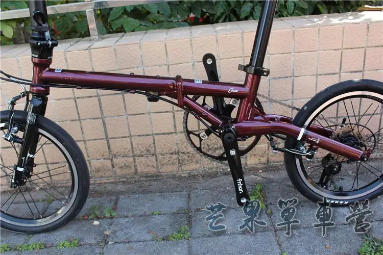 Top Fnhon CR-MO Steel Folding Bike 16" Minivelo Mini velo Bike Urban Commuter Bicycle overall bike V Brake 9 Speed 6 Top Fnhon CR-MO Steel Folding Bike 16" Minivelo Mini velo Bike Urban Commuter Bicycle overall bike V Brake 9 Speed 6
