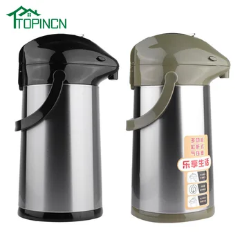 

TOPINCN 3L Pressure Stainless Steel Outdoor Vacuum Military Insulated Water Pot Jug Sport Silicone Bottle