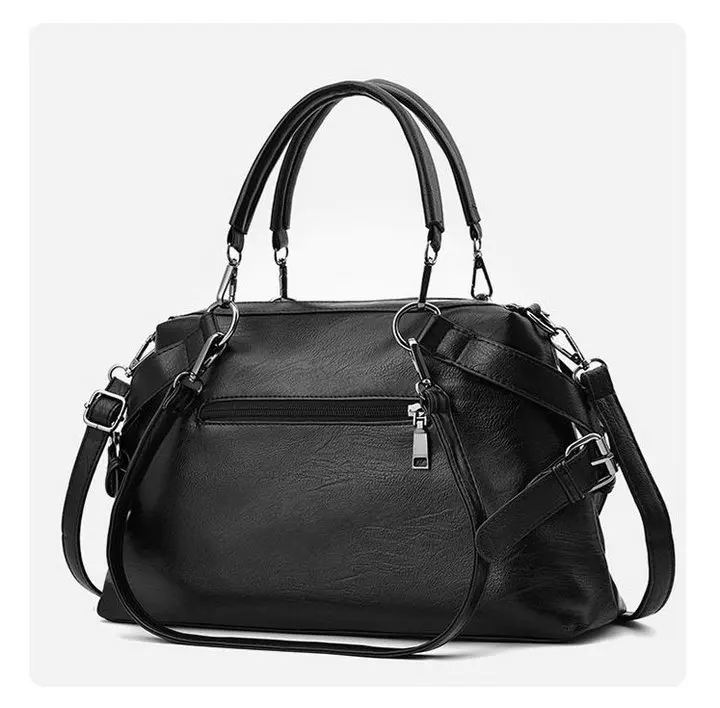 Модная качественная женская вместительная сумка-тоут из мягкой искусственной кожи, сумка через плечо, женская сумка-мессенджер, сумка через плечо, B44-34