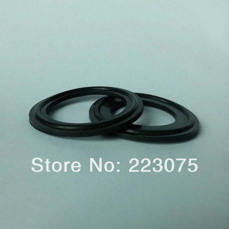 Санитарно зажим прокладки трёхзажимного хомута фтористых резиновые прокладки для D: 51 мм наконечник черный 20 шт./лот