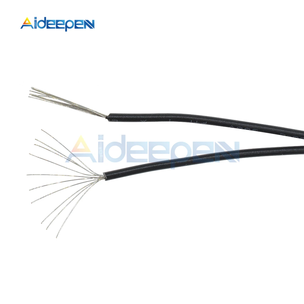 Черный 10 метров UL 1007 провод 24AWG ПВХ изолированный электрический кабель Монтажный