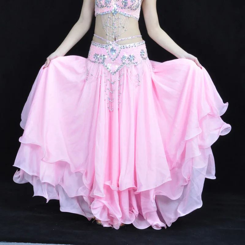 Belly Dance Costume Flamenco 3 Layers Skirt 12 Colors Belly Dance Costume Flamenco 3 Layers Skirt 12 Colors