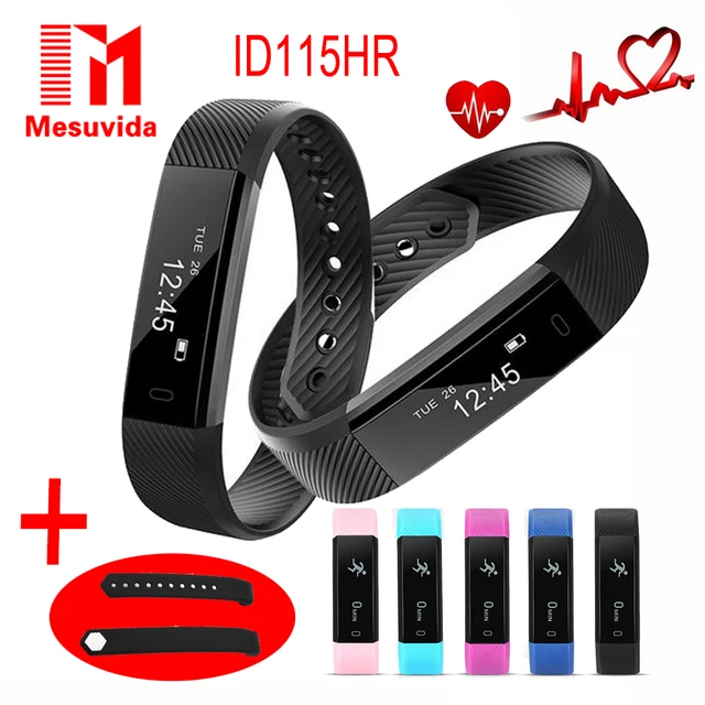 Mesuvida Id115hr Smart Bracelet Heart Rate Monitor Fitness Tracker Mesuvida Id115hr Smart Bracelet Heart Rate Monitor Fitness Tracker Step Counter Wristband Bt4 0