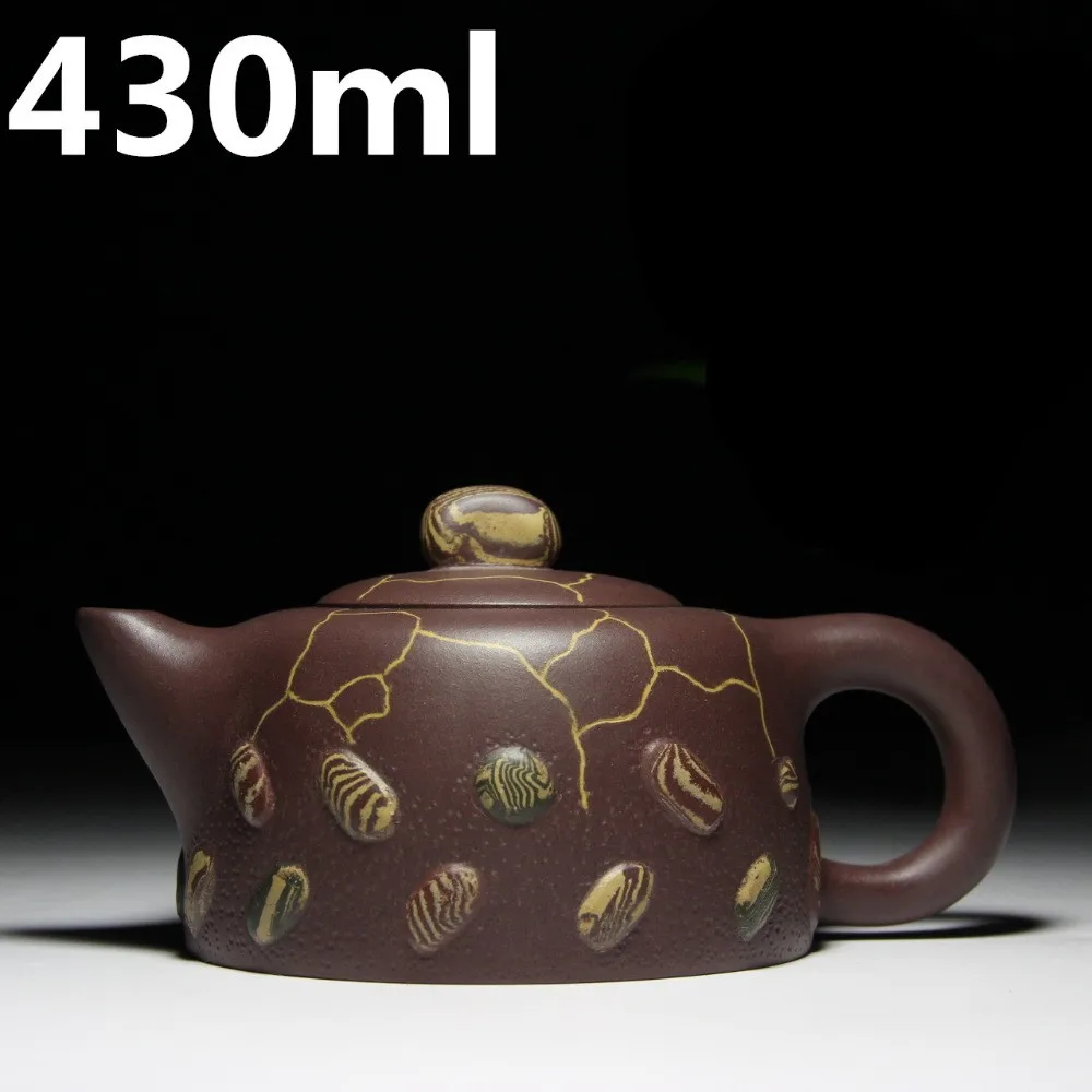 

Large Capacity Tea Pots 430ml Authentic Teapots Yixing Zisha Tea Set Oriental Tea Kettle Purple Chinese Teapot Gong Fu Tea Pot