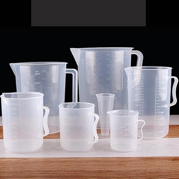 

1000/2000/3000/5000ml Plastic Measuring Cup Jug Pour Spout Surface Kitchen Tool Supplies for Tea shop, bar, hotel, family