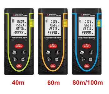 

40m/60m/80m/100m Rangefinder Laser Distance Meter Tape Measure Area/Volume Tester Tool Laser Electronic Ruler lazer Metreler