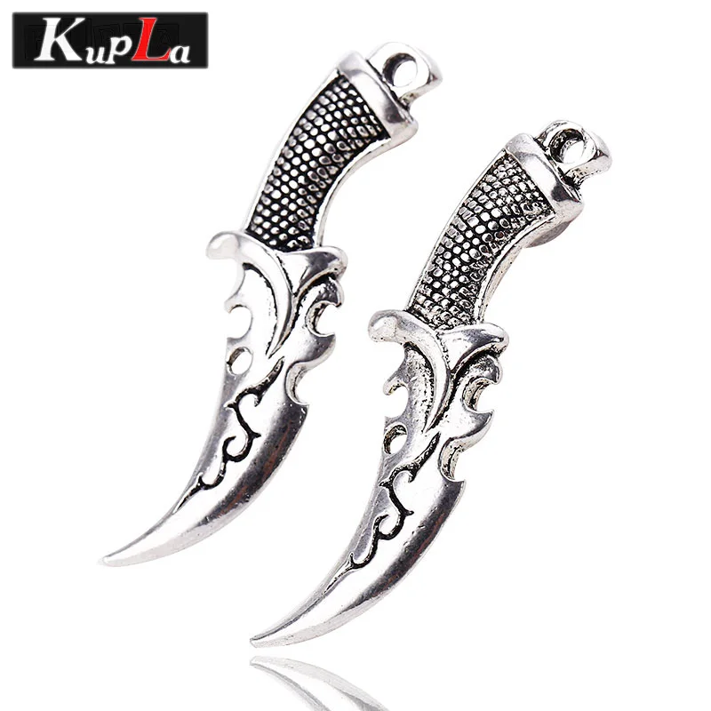 Kupla винтажные серебряные металлические подвески-кинжал DIY аксессуары ручной