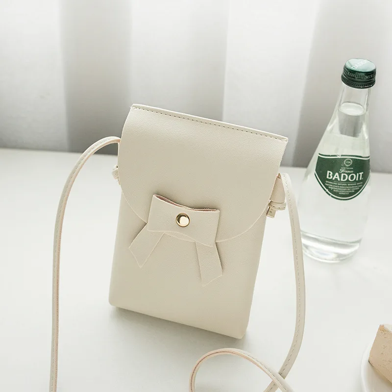 

Billtera New Female PU Leather Handbag 5 Color Casual Style Shoulder Bags Bow Decoration Crossbody Bag for Women Small on Sale