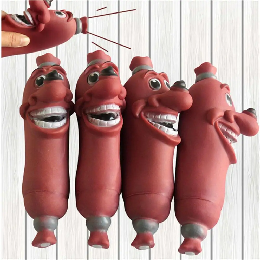 

Screaming Sausage Squeeze Sound Toy Pets Dog Toys Product Shrilling Decompression Tool Squeak Vent Dogs