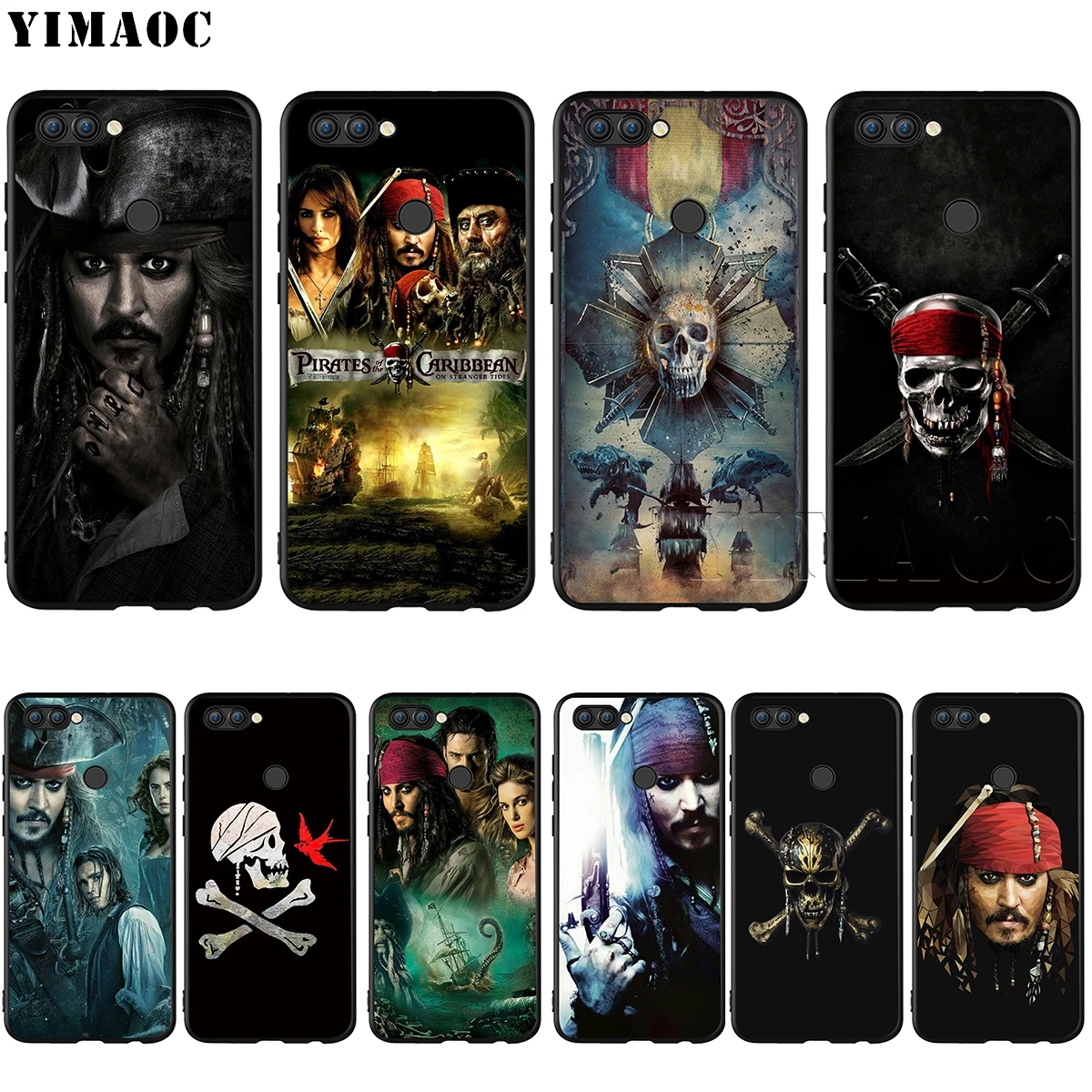 

YIMAOC Pirates Of The Caribbean Case for Huawei Mate 30 20 Honor Y7 7a 7c 8c 8x 9 10 Nova 3i 3 Lite Pro Y6 2018 P30 P smart