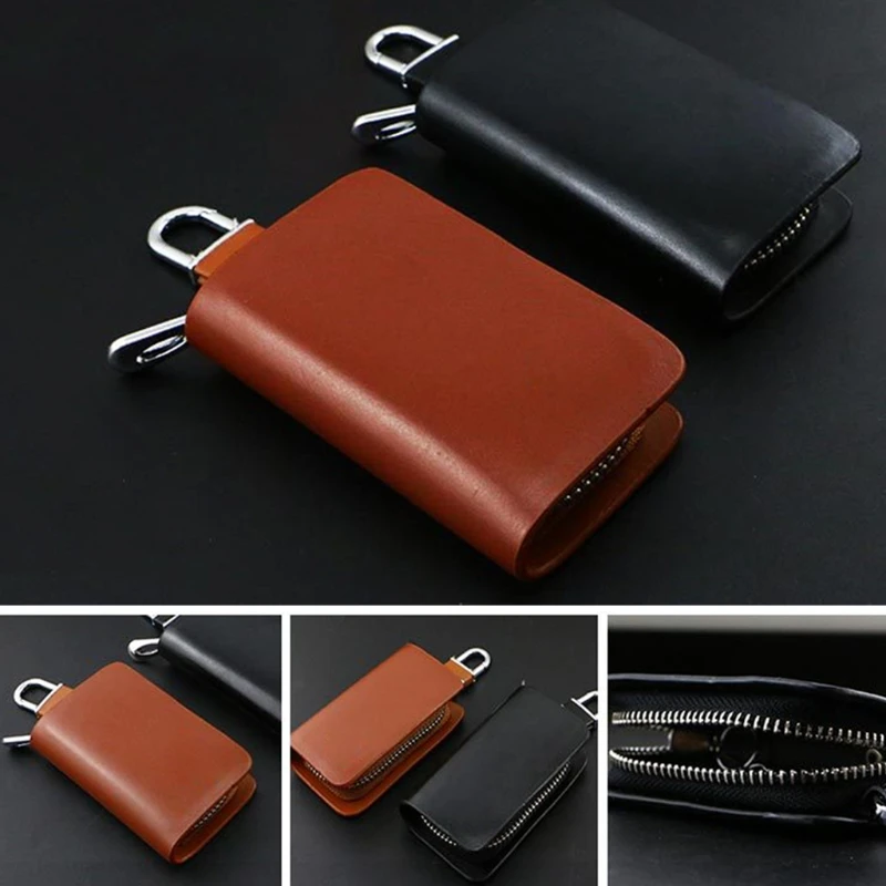 THINKTHENDO Fashion Portable Car Key Chain Ring Mini Wallet Keychain