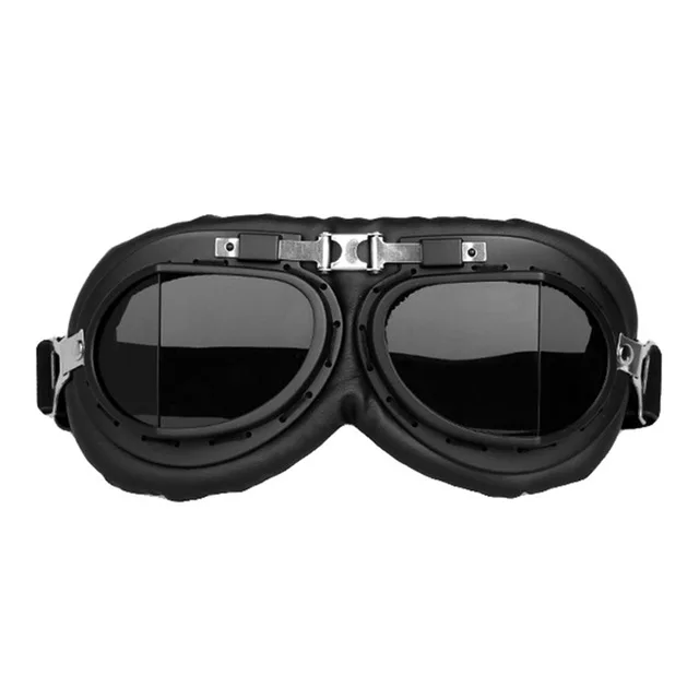 Мотоциклетный шлем немецкий кожаный винтажный Casco мото мотоциклетный открытый шлем ретро Половина шлем Чоппер Байкер пилот точка Размер S-XXL - Цвет: Only dark  glasses