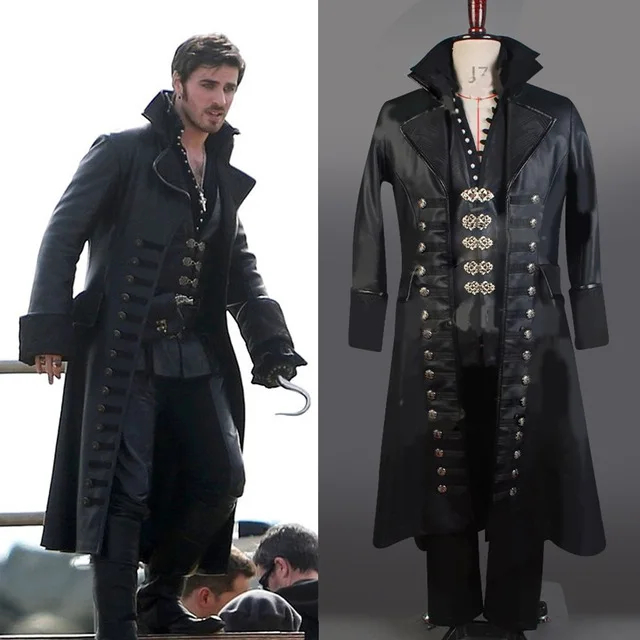 Eens Kostuum Captain Hook Cosplay Kostuum Halloween Kostuum Voor Volwassen Mannen Eens Kostuum Captain Hook Cosplay Kostuum Halloween Kostuum Voor Volwassen Mannen