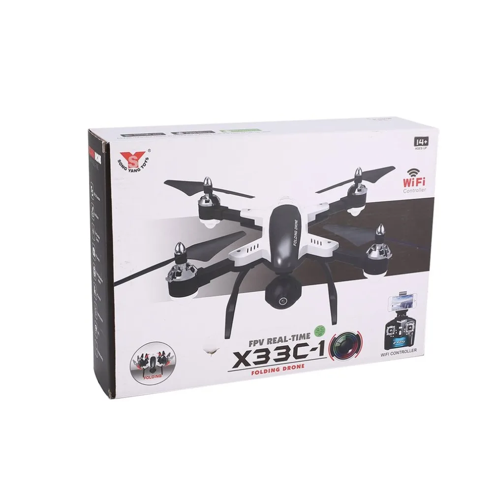 FPV RC Дрон Квадрокоптер с удержанием высоты 720P HD Wifi камера складной Безголовый