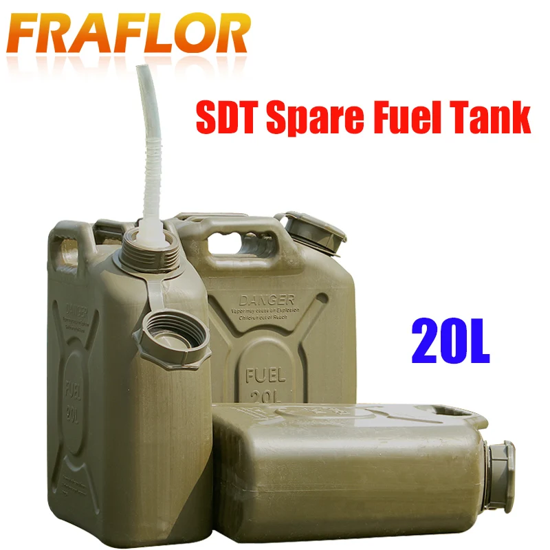 Thickened 20L Oil Can Engineering Plastic Spare Fuel Tank Jerrycan Anti-Static Diesel Barrel Explosion-proof Gasoline Jerry Can