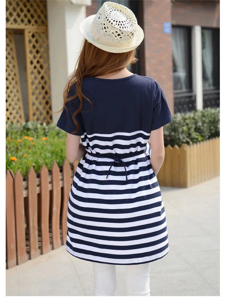 Cotton Striped Nursing Dress for Pregnancy Woman Short sleeve Summer Maternity Dresses Clothing Breastfeeding Nursing Dress (29)