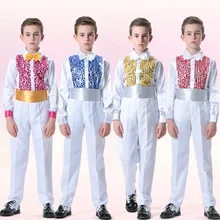 10 комплектов) костюмы для мальчиков, ученик для выступления детская одежда хора, 10 июня, детская одежда для выступлений