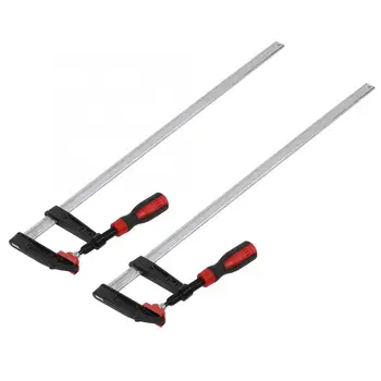 

2Pcs Heavy Duty F Clamps Woodworking Bar Clips Quick Slide DIY Hand Tool Kit 80*600mm