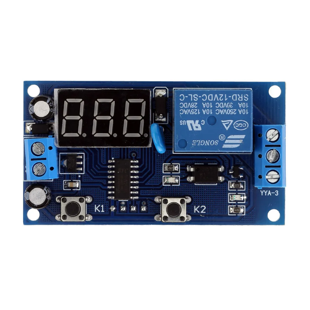 Новое поступление модуль задержки времени многофункциональный переключатель управления реле Таймер задержки цикла модуль DC 12v-time-delay-релейный модуль