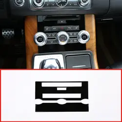 Черный/серебристый ABS хромированный контроль центральный CD отделка для коробки передач для Land Rover Range Rover Sport 2012-2013 автомобильные аксессуары