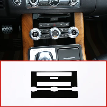 

Black/Silver ABS Chrome Control Central CD Panel Frame Trim For Land Rover Range Rover Sport RR Sport 2012-2013 Car Accessories