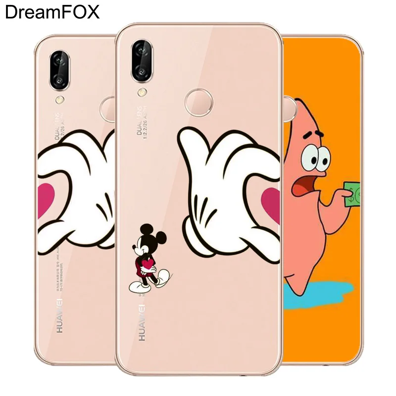 DREAMFOX M507 сердце пары Мягкий ТПУ силиконовый чехол для Huawei Honor 6a 6C 7X9 10 P20 P30 Lite Pro P Smart