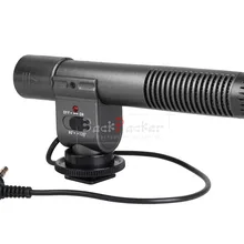 DV стерео видео микрофон для всех видеокамер 3,5 мм разъем микрофона и цифровой DSLR камеры DV видеокамеры